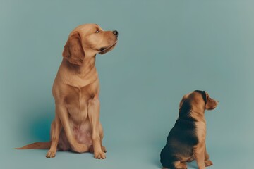 a dog sitting. Generative AI