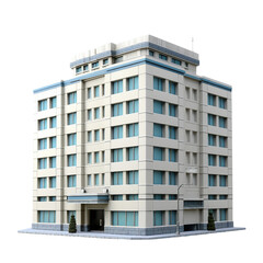 A building. isolated object, transparent background