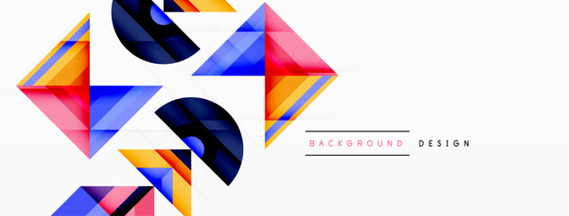 Visually captivating background design showcasing dynamic geometric lines, triangles, and squares. This composition blends precision and movement, creating an engaging graphic with a modern aesthetic