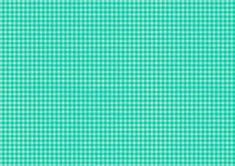 布テクスチャの細かいギンガムチェック　緑