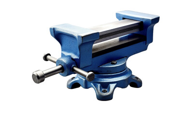 Bench vise. isolated object, transparent background