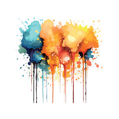 Watercolor vector stain, brush, splatter, stain, watercolor, abstract, blue, texture, vector, background, paint, splash, frame,