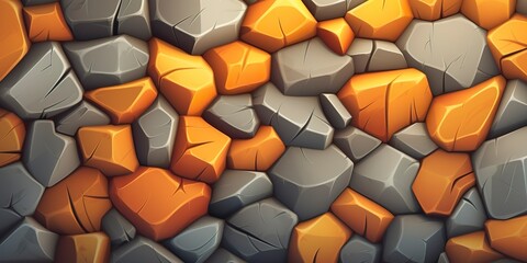 Stylized Stone Texture for Video Games and Movies. AI Generative