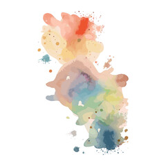 Watercolor vector stain, brush, splatter, stain, watercolor, abstract, blue, texture, vector, background, paint, splash, frame,