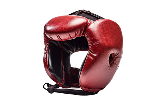 Boxing headgear . isolated object, transparent background