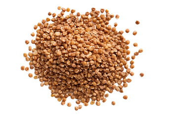 Buckwheat grain . isolated object, transparent background