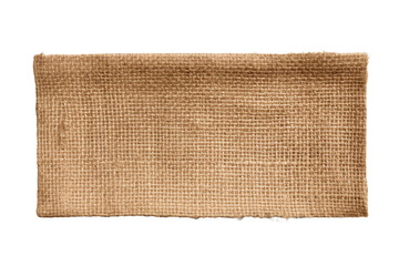 Burlap table runner. isolated object, transparent background