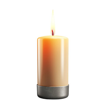 Candle. transparent background