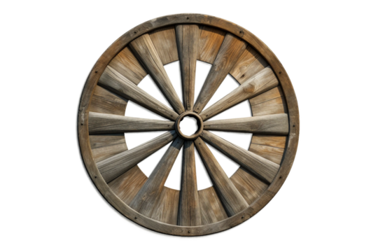 Cartwheel. isolated object, transparent background