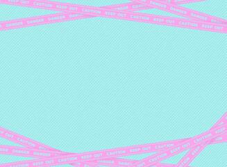 keep out caution 立ち入り禁止テープの可愛いフレーム