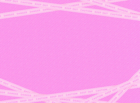 keep out caution 立ち入り禁止テープの可愛いフレーム