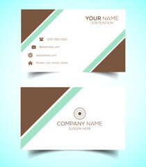 Creative and modern corporate business card template