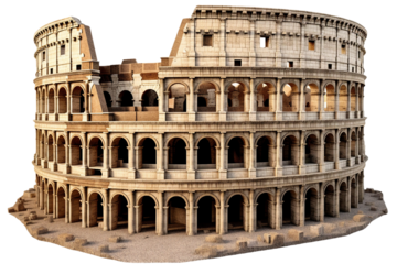 Colosseum Rome. isolated object