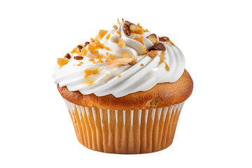 Cupcake. isolated object, transparent background