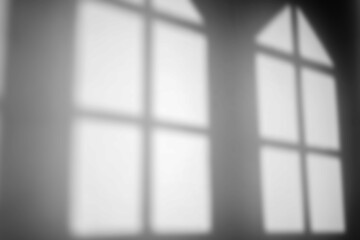window shadow in the dark room