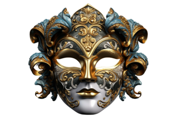 Decorative mas . isolated object, transparent background