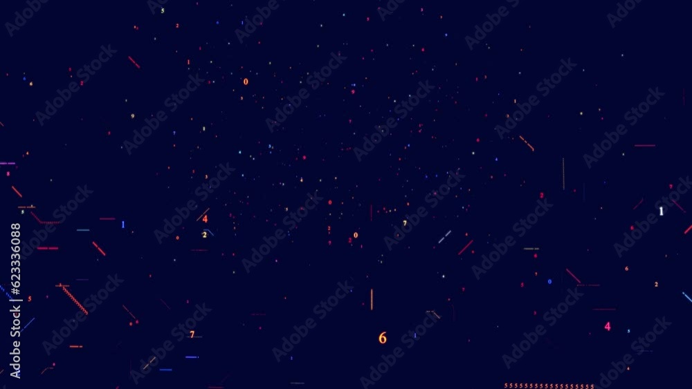 Poster symbols form lines, lines form corener grid. sci fi theme, information ai construction of letters. v