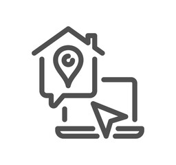 Work place related icon outline and linear vector.
