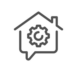 Work place related icon outline and linear vector.
