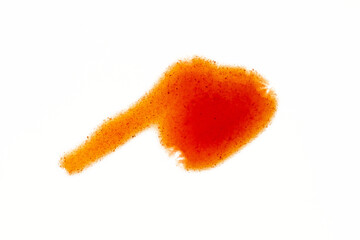 Blob of hot ketchup sauce isolated