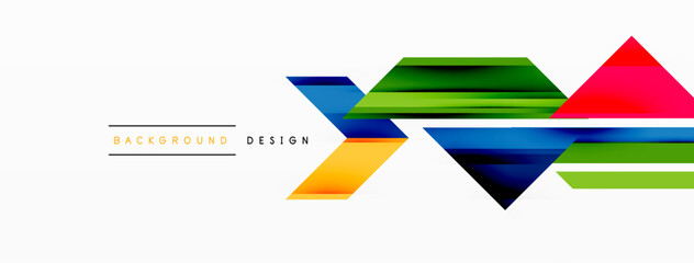 Visually striking background design featuring dynamic geometric lines and arrows. This captivating composition combines movement and precision, creating an engaging and visually appealing graphic