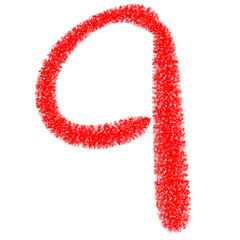 Fototapeta premium alphabet letter q