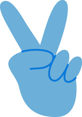 Hand flat icon. Hand icon simple cartoon style. Hand vector element.