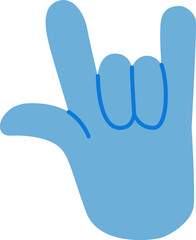 Hand flat icon. Hand icon simple cartoon style. Hand vector element.