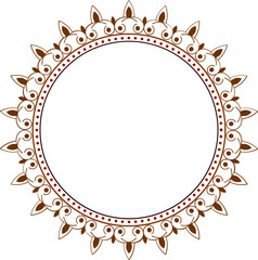 Calligraphic ornamental frame design svg