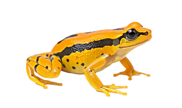 frog on white background HD 8K wallpaper Stock Photographic Image