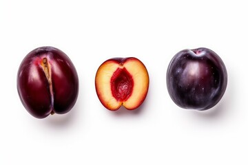 Obraz premium Ripe plum organic. Generate Ai