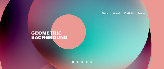 Fluid shapes vector abstract background