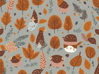 Autumn pattern (not seamless)