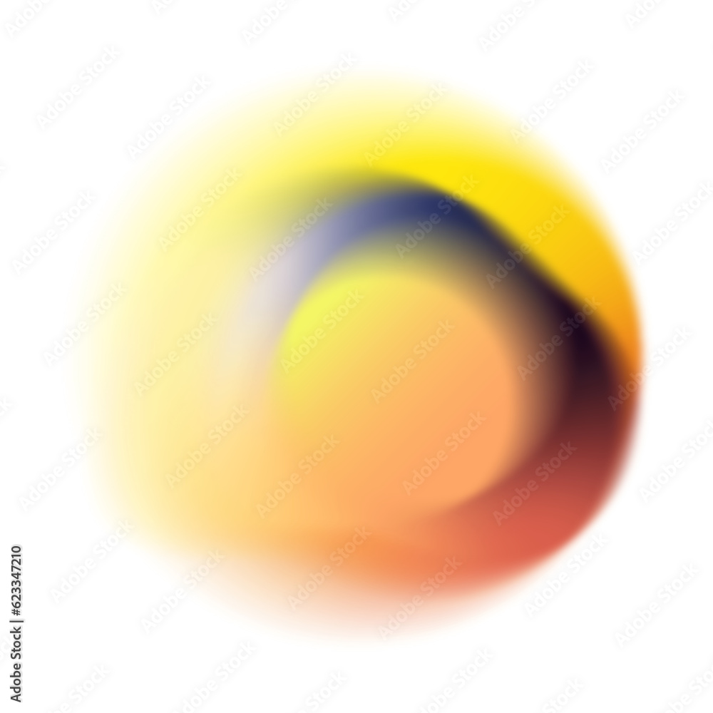 Poster abstract blurry gradient light element