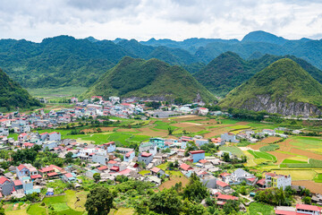 beautiful village in ha gian loop, vietnam