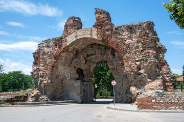 Fototapeta premium Ruins of Roman city of Diocletianopolis, Hisarya, Bulgaria