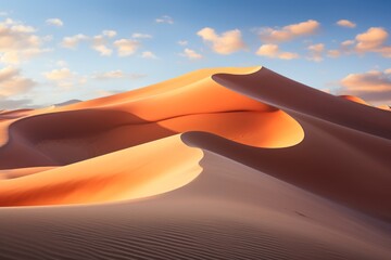 Fototapeta na wymiar Landscape Photography of Awe-Inspiring Sand Dunes, Generative AI