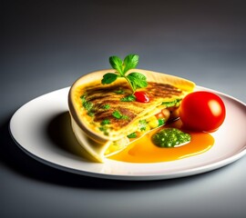 spaghetti with tomato sauce and basil