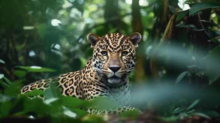 Obraz premium leopard in the zoo HD 8K wallpaper Stock Photographic Image