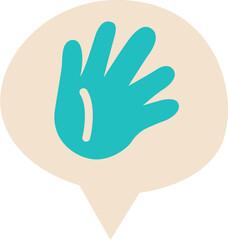 Obraz premium Messenger flat icon. Messenger icon simple cartoon style. Messenger vector element.