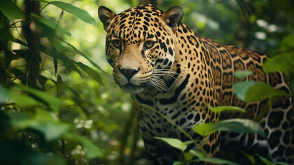 Fototapeta na wymiar leopard in zoo HD 8K wallpaper Stock Photographic Image