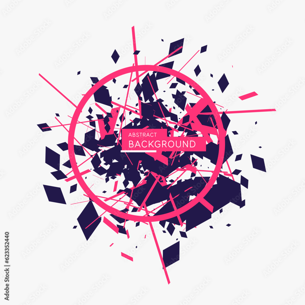 Poster abstract background with simple elements. an image of geometric elements and shapes. vector illustra