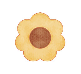 cookie watercolor illustration