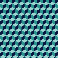 cubic seamless geometric pattern