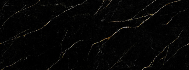 Black Marble with Golden Veins, Natural Texture Background with High Resolution, Granite Slab...