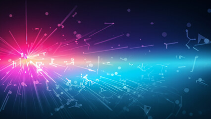Fototapeta premium high speed technology concept, light abstract background