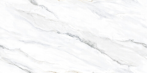 Obraz na płótnie Canvas White Statuario Marble with Thin and Thick Veins, Used Interior Kitchen or Bathroom Design, Ceramic Digital Printed tile, Natural Pattern Texture Background, Polished Finish with some Brown Veins