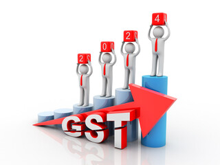 3d rendering Stock market online business concept. business Graph successful business team