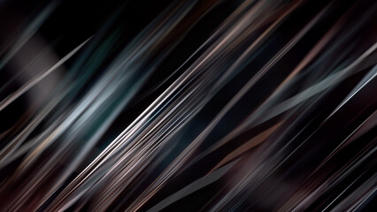Dark wide abstract background with glowing speed and movement light effect