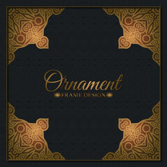 Elegant decorative frame design background